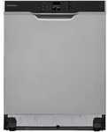 Telefunken Geschirrsp&uuml;ler Unterbau 60 cm, Sp&uuml;lmaschine Silber, 12 Ma&szlig;gedecke, 6