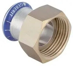 "Geberit Mapress Edelstahl &Uuml;bergang mit &Uuml;berwurfmutter D 22mm, ID 26mm, G 1 1/4""