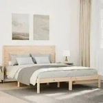 vidaXL Massivholzbett Extra Lang ohne Matratze 140x220 cm