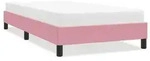 vidaXL Bettgestell ohne Matratze Rosa 100x220 cm Samt