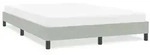 vidaXL Bettgestell ohne Matratze Hellgrau 140x220 cm Samt