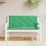 vidaXL Gartenbank-Auflagen 2 Stk. Gr&uuml;n 120x50x7 cm Oxford-Gewebe