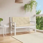 vidaXL Gartenbank-Auflage Beige 120x(50+50)x7 cm Oxford-Gewebe