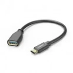 Hama USB-Adapterkabel OTG USB-C-Stecker USB-A-Buchse 15 cm Schwarz Digital/Daten 0,15