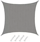 UV Sonnensegel Wasserdurchl&auml;ssig 5x5 - Viereckig - Sonnenschutz Garten Terrasse