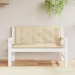 vidaXL Gartenbank-Auflagen 2 Stk. Beige 120x50x7 cm Oxford-Gewebe