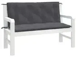 vidaXL Gartenbank-Auflagen 2 Stk. Melange Anthrazit 120x50x7 cm Stoff