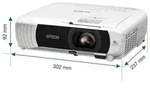 Epson EB-W55 - 3-LCD-Projektor - tragbar - 4000 lm (wei&szlig;)