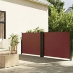 vidaXL Seitenmarkise Ausziehbar Braun 100x600 cm