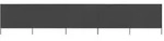 vidaXL 5-teiliges Windschutzgewebe 600 x 160 cm Anthrazit