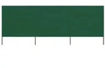 vidaXL 3-teiliges Windschutzgewebe 400 x 80 cm Gr&uuml;n