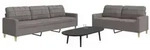 vidaXL 2-tlg. Sofagarnitur Taupe Stoff