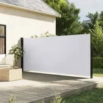 vidaXL Seitenmarkise Ausziehbar Wei&szlig; 170x300 cm