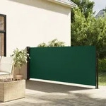 vidaXL Seitenmarkise Ausziehbar Dunkelgr&uuml;n 100x500 cm