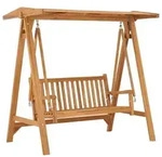 vidaXL Hollywoodschaukel 174 cm Massivholz Teak