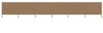 vidaXL 6-teiliges Windschutzgewebe 800 x 160 cm Taupe