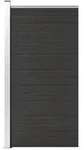 vidaXL Zaunelement WPC 95x186 cm Schwarz