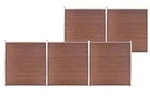 vidaXL Gartenzaun WPC 872x186 cm Braun