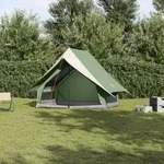 vidaXL Camping Zelt A-Frame 3-Personen Gr&uuml;n Wasserdicht