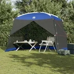 vidaXL Camping-Moskitonetz mit T&uuml;r Blau 5 Personen Wasserdicht