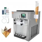 VEVOR Kommerzielle Eismaschine, 1800 W, 3-Geschmacksrichtungen, Softeismaschine