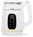 Adler AD 1305 WG Wasserkocher 2200 W - 5 Temperatureinstellungen, 360&deg;-Sockel