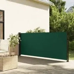 vidaXL Seitenmarkise Ausziehbar Dunkelgr&uuml;n 140x500 cm