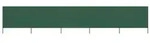vidaXL 5-teiliges Windschutzgewebe 600 x 160 cm Gr&uuml;n
