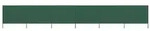 vidaXL 6-teiliges Windschutzgewebe 800 x 160 cm Gr&uuml;n