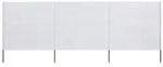 vidaXL 3-teiliges Windschutzgewebe 400 x 160 cm Sandwei&szlig;