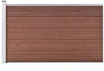 vidaXL Gartenzaun WPC 175x105 cm Braun