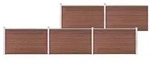 vidaXL Gartenzaun WPC 872x106 cm Braun