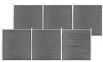 vidaXL Gartenzaun WPC 1045x186 cm Grau