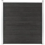 vidaXL Gartenzaun WPC 180&times;186 cm Grau