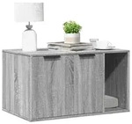 vidaXL Katzenklo Grau Sonoma 80x50x45 cm Holzwerkstoff