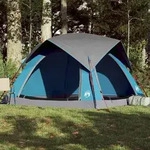 vidaXL Campingzelt 4 Personen Blau Wasserdicht