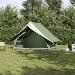 vidaXL Camping Zelt A-Frame 5-Personen Gr&uuml;n Wasserdicht