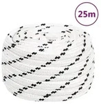 vidaXL Arbeitsseil Wei&szlig; 20 mm 25 m Polyester