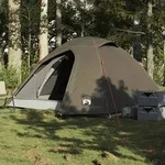 vidaXL Kuppel-Campingzelt 4 Personen Braun Wasserdicht