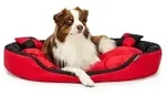lionto Hundebett, stilvolles 4-in-1 Hundek&ouml;rbchen, wasserabweisend, kratzfest &