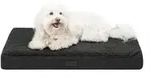 lionto Hundebett, orthop&auml;disches Bett mit Pl&uuml;schoberfl&auml;che & Wildlederimitat,