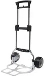 Transportkarre klappbar VA verchr.AluH.1120mm Schaufel-L420xB495mm Trgf.100kg