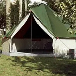 vidaXL Tipi-Familienzelt 10 Personen Gr&uuml;n Wasserdicht