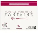 Clairefontaine Aquarellblock Fontaine, Hadern, 24x30cm, 25 Blatt wei&szlig; 96414C