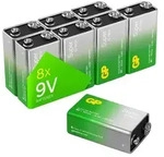 GP Super Alkaline-Batterie E-Block, 6LR61, MN1604, 9V, 8 St&uuml;ck