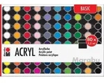 "Marabu Acrylfarben-Set "BASIC", 80 x 3,5 ml"