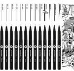 MOLOTOW Fineliner-Set schwarz 13 Set