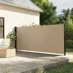 vidaXL Seitenmarkise Ausziehbar Beige 160x500 cm