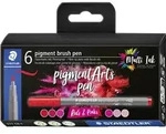"STAEDTLER Fasermaler pigment brush pen "Reds & Pinks""
