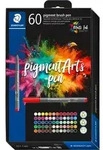 STAEDTLER Fasermaler pigment brush pen, 60er Kartonetui